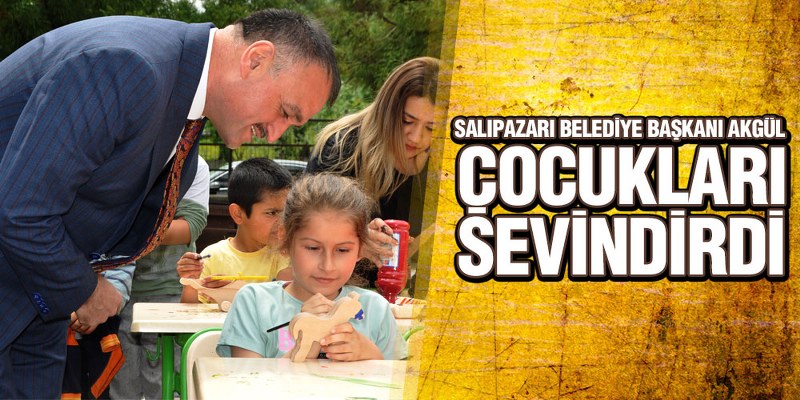 Başkan Akgül, Çocukları Sevindirdi