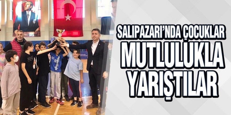 Salıpazarı’nda Çocuklar Mutlulukla Yarıştılar