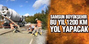 Samsun Büyükşehir Bu Yıl 1200 Km Yol Yapacak
