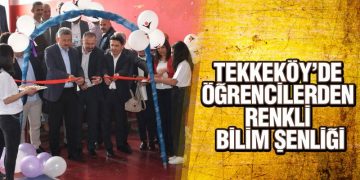 Tekkeköy’de Öğrencilerden Renkli Bilim Şenliği
