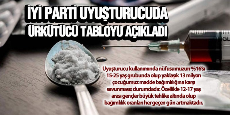 İYİ Parti’den Uyuşturucu Açıklaması