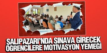 Salıpazarı’nda Sınava Girecek Öğrencilere Motivasyon Yemeği