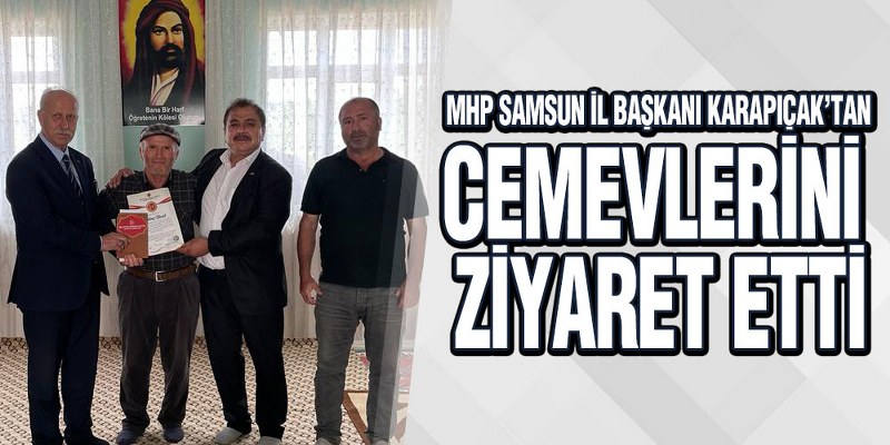 MHP Samsun Kırsal Mahallelerdeki Cemevlerini Ziyaret Etti