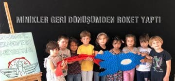 Canik’te Miniklerden TEKNOFEST’e Özel Anlamlı Çalışma