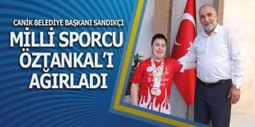 Başkan Sandıkçı Milli Sporcuyu Ağırladı