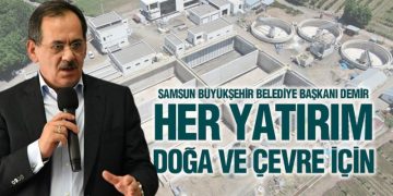 Samsun Büyükşehir’in İleri Biyolojik Atık Su Arıtma Tesisi Bitmek Üzere