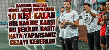 Bektaş’dan, Erzurum Maçı Sonrası İlk Açıklama