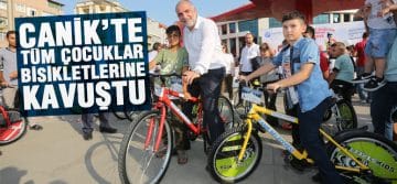 Canik’te Tüm Çocuklar Bisikletlerine Kavuştu