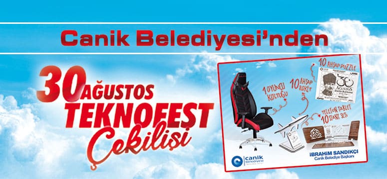 Canik Belediyesi’nden 30 Ağustos’a Özel Hediye Çekilişi