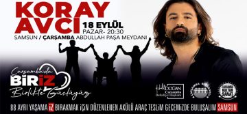 Çarşamba’da Koray Avcı İle ‘Biriz’ Konseri
