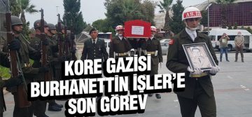 Kore Gazisi Burhanettin İşler’e Son Görev