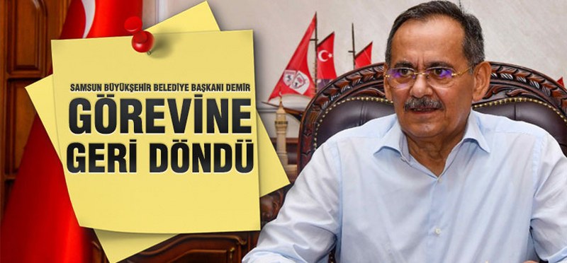 Başkan Demir, Samsun’a Döndü