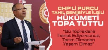 CHP’li Purçu Tahıl Gemisiyle İlgili Hükümeti Topa Tuttu