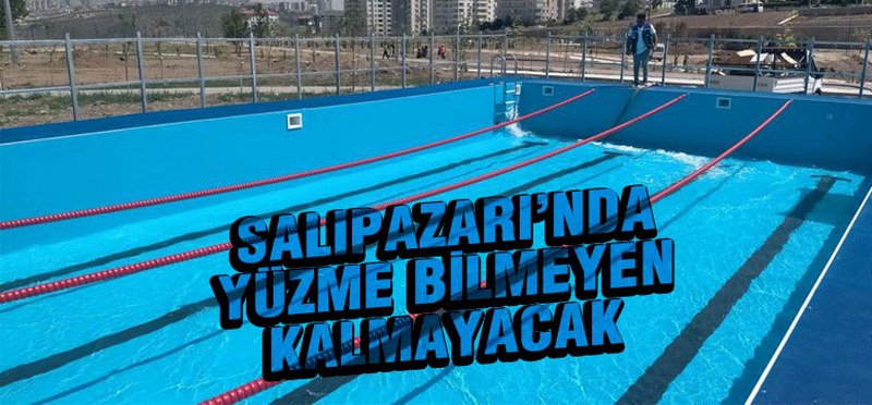Salıpazarı İlçesine portatif yüzme havuzu yapılıyor
