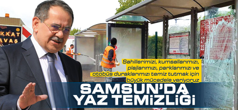 Samsun Büyükşehirden Yaz Temizliği