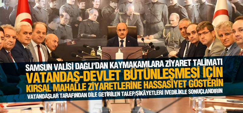 Vali Dağlı Kaymakamlarla Toplantı Yaptı