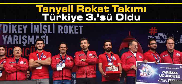 Canik Belediyesi’nin Desteklediği Tanyeli Roket Takımı Türkiye 3.’sü Oldu