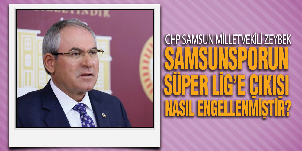 Zeybek’ten Yılport Samsunspor açıklaması