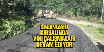 Salıpazarı Kırsalında Yol Çalışmaları Devam Ediyor