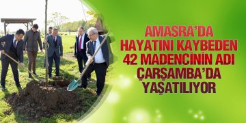 Amasra’da Hayatını Kaybeden 42 Madencinin Adı Çarşamba’da Yaşatılıyor