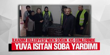İlkadım Belediyesi Ekipleri 30 Aileye Sobalarını Ulaştırdı