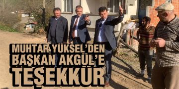 Muhtardan Başkan Akgül’e Teşekkür
