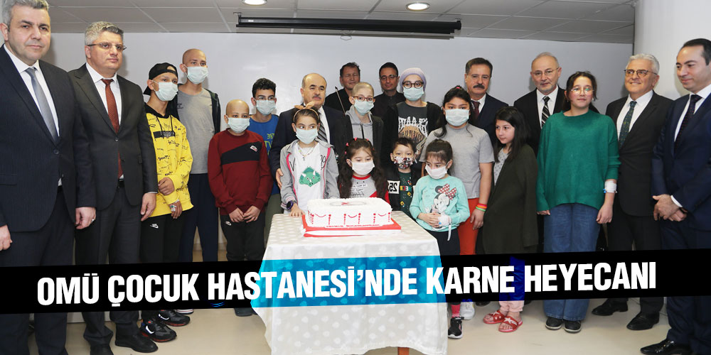 OMÜ Çocuk Hastanesi’nde Karne Heyecanı