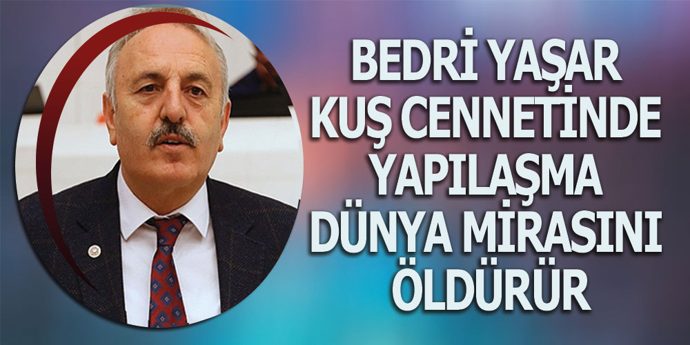 Yaşar Kızılırmak Kuş Cenneti’ni Meclis Gündemine Taşıdı