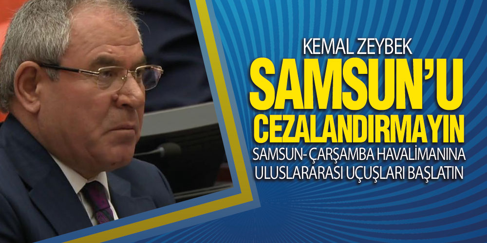 Zeybek, ‘Samsun- Çarşamba Havalimanı’na Uluslararası Uçuşları Başlatılmalı’