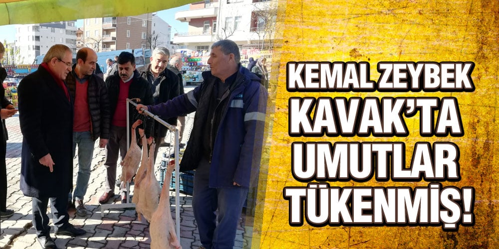 Zeybek Kavak’ta Esnafı ve Vatandaşı Dinledi