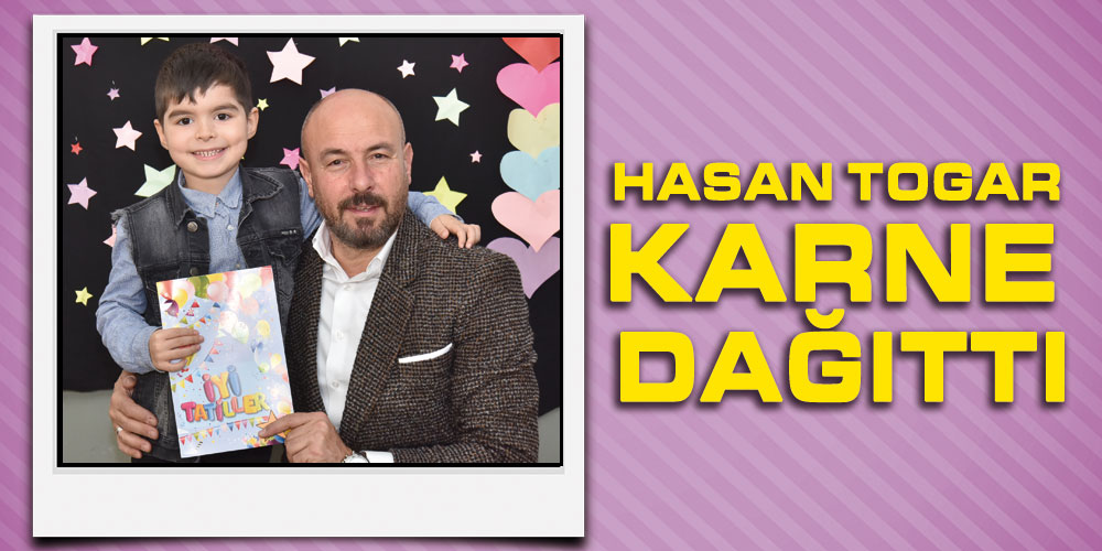 Başkan Togar öğrencilerin karne heyecanını paylaştı
