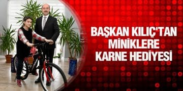 Başkan Kılıç’tan Miniklere Karne Hediyesi