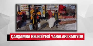 Çarşamba Belediyesi Yaraları Sarıyor