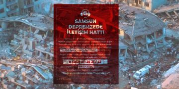 Samsun’da Depremzede İletişim Hattı Kuruldu