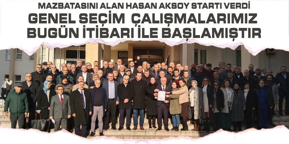 Aksoy Mazbatasını Aldı