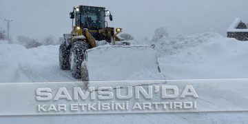 Samsun’da Kar Etkisini Arttırdı