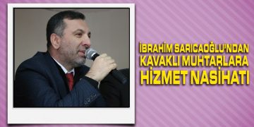 Sarıcaoğlu Muhtarlar Toplantısında Konuştu