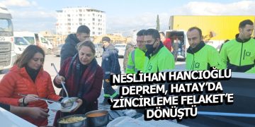 Hancıoğlu Deprem Bölgesinde çalışıyor