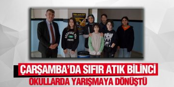 Çarşamba’da Sıfır Atık Bilinci Okullarda Yarışmaya Dönüştü