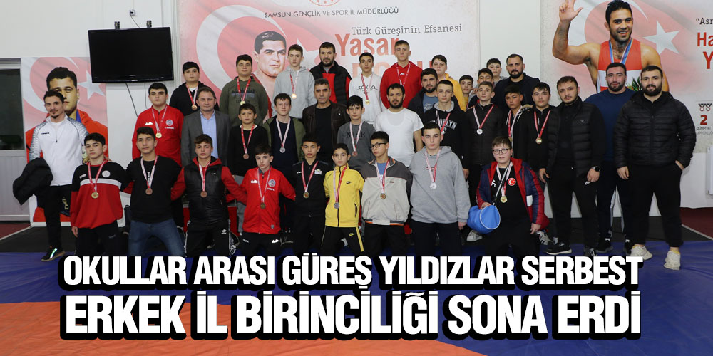 Okullar Arası Güreş Yıldızlar Serbest Erkek İl Birinciliği Sona Erdi