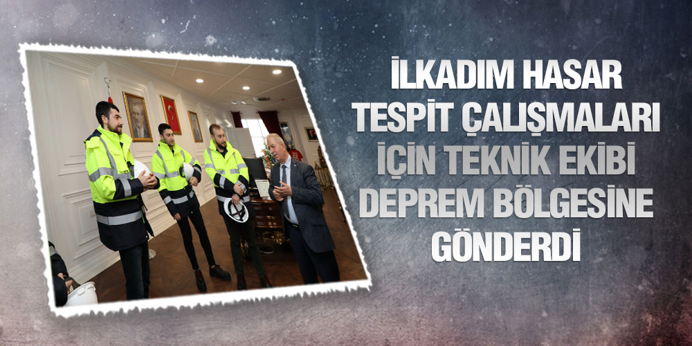 Başkan Demirtaş 4 Kişilik Mühendis Ekibini Deprem Bölgesine Uğurladı