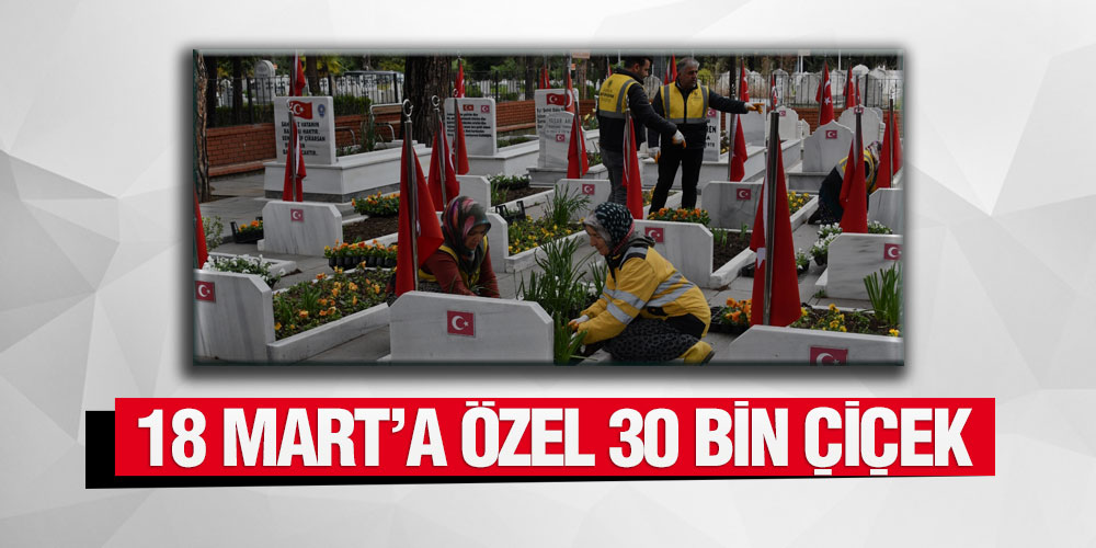 Samsun Büyükşehir’den 18 Mart’a Özel 30 Bin Çiçek