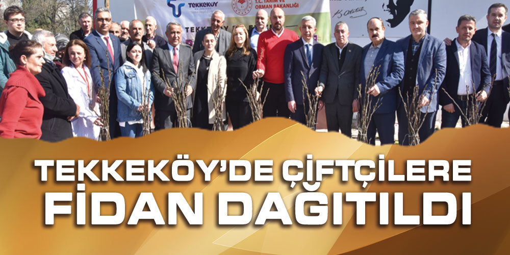 Tekkeköy’de Çiftçilere Mor Patlıcan İnciri Fidanı Dağıtıldı