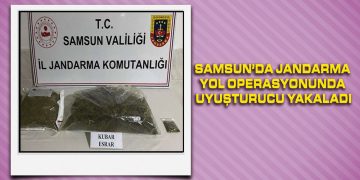 Samsun’da Jandarma Yol Operasyonunda Uyuşturucu Yakaladı