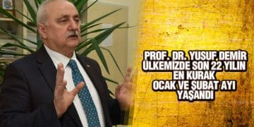 Prof. Dr. Yusuf Demir’den Kuraklık Uyarısı