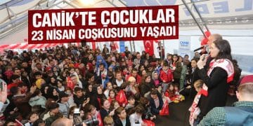 Canik’te Çocuklar 23 Nisan Coşkusunu Yaşadı