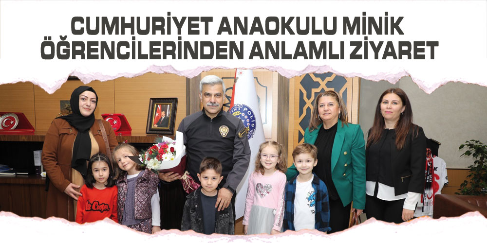 Cumhuriyet Anaokulu Minik Öğrencilerinden Anlamlı Ziyaret…